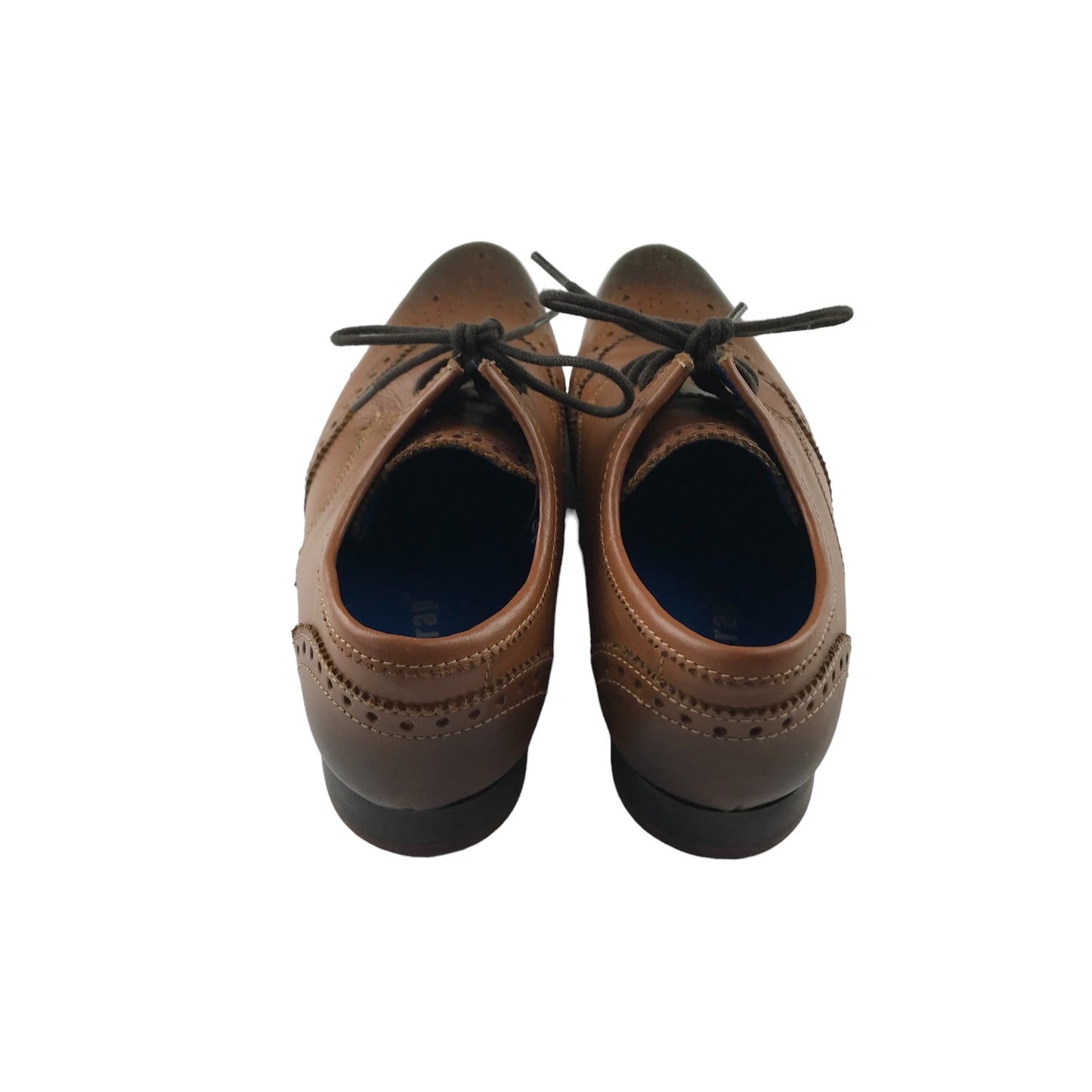 Firetrap Brogue Shoe Size 3 Light Brown Detailed Stitching