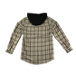 River Island Shirt 9-10 Years Beige Check Pattern with Hood