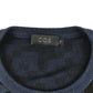 Cos jumper men's M navy and black digital pattern