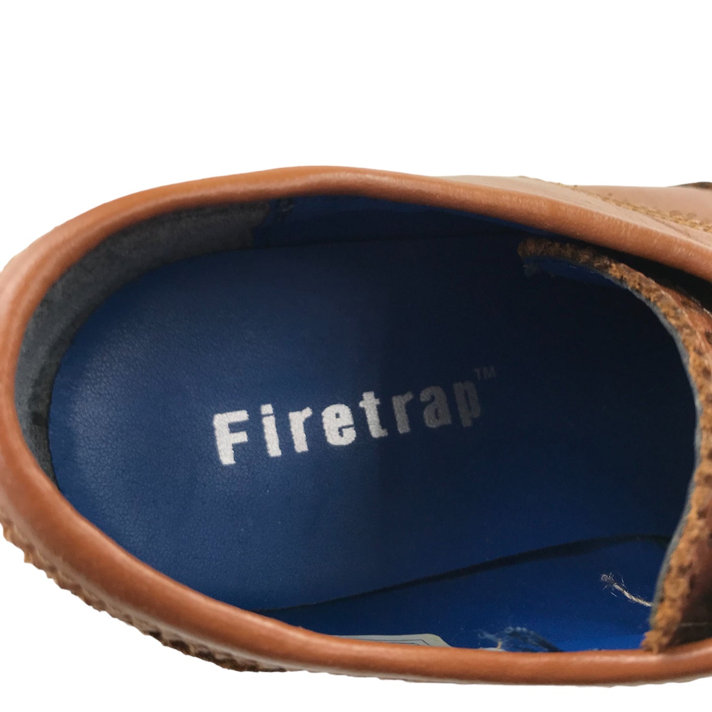 Firetrap Brogue Shoe Size 3 Light Brown Detailed Stitching