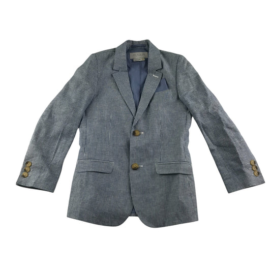 John Lewis Blazer 6-7 Years Grey and White Vertical Stripes