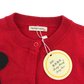 Tong Peng Cardigan 6-7 years Red Knit with Disney Mickey Mouse Pattern Cotton