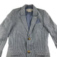 John Lewis Blazer 6-7 Years Grey and White Vertical Stripes
