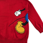 Tong Peng Cardigan 6-7 years Red Knit with Disney Mickey Mouse Pattern Cotton