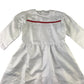 White Dress Costume 10-11 years frilled hem