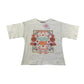 Matalan t-shirt 5-6 years white floral and love heart design cotton