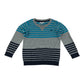 Debenhams Jumper 4-5 Years Grey with blue and black stripes
