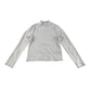 M&S t-shirt 7-8 years white plain ribbed texture
