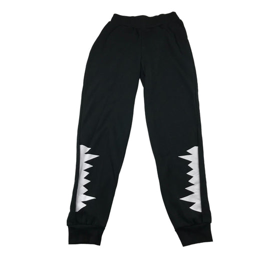 Halloween Joggers 11-12 years Black Fang prints