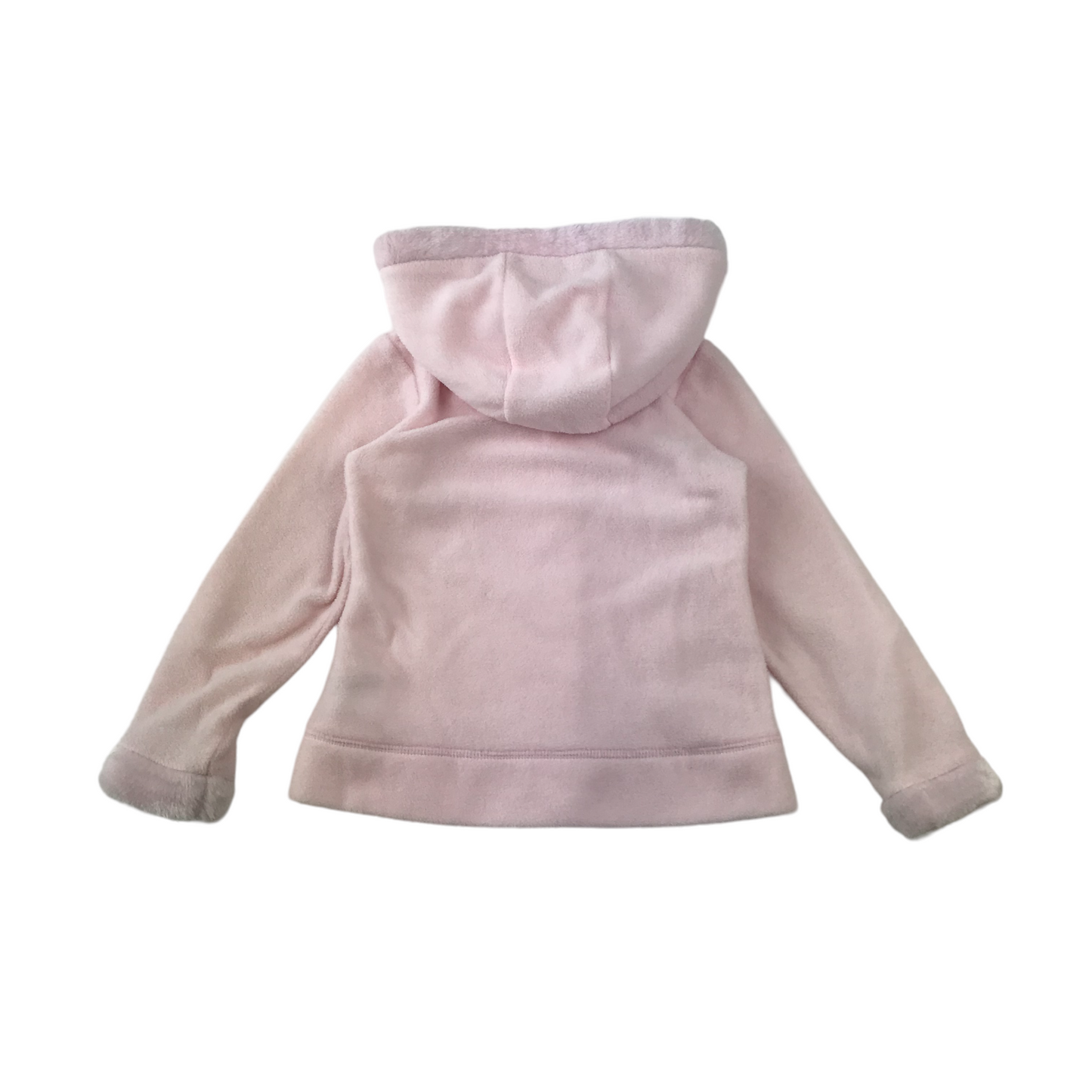 Matalan Hoodie Age 4 Pink Fluffy Gorgeous Full Zipper