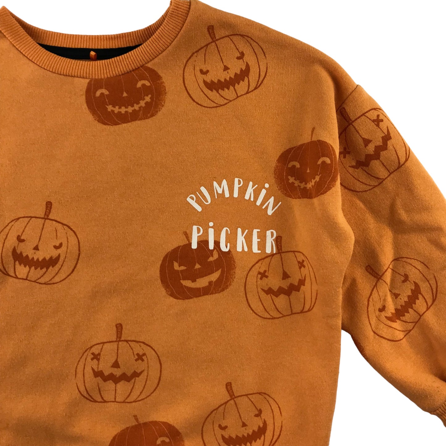 George Sweatshirt 4-5 years Orange Pumpkin Halloween