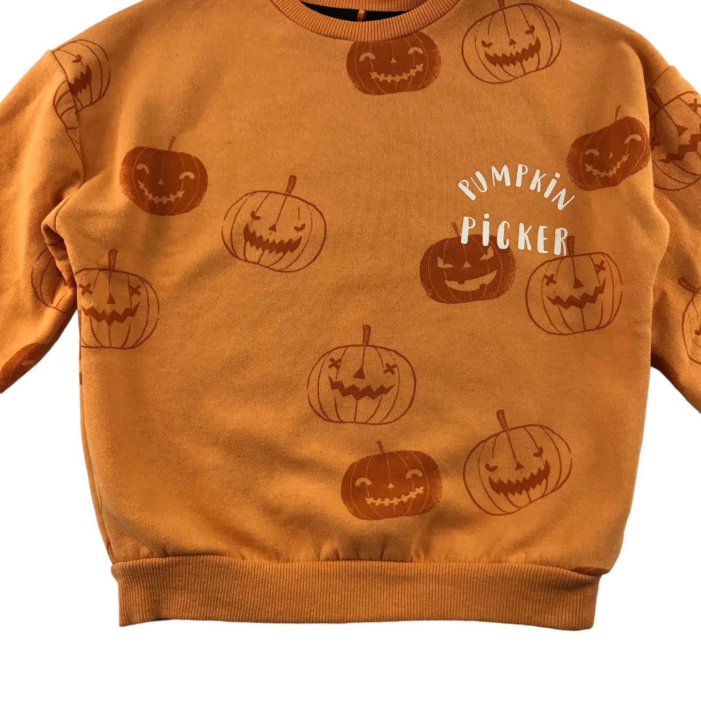 George Sweatshirt 4-5 years Orange Pumpkin Halloween