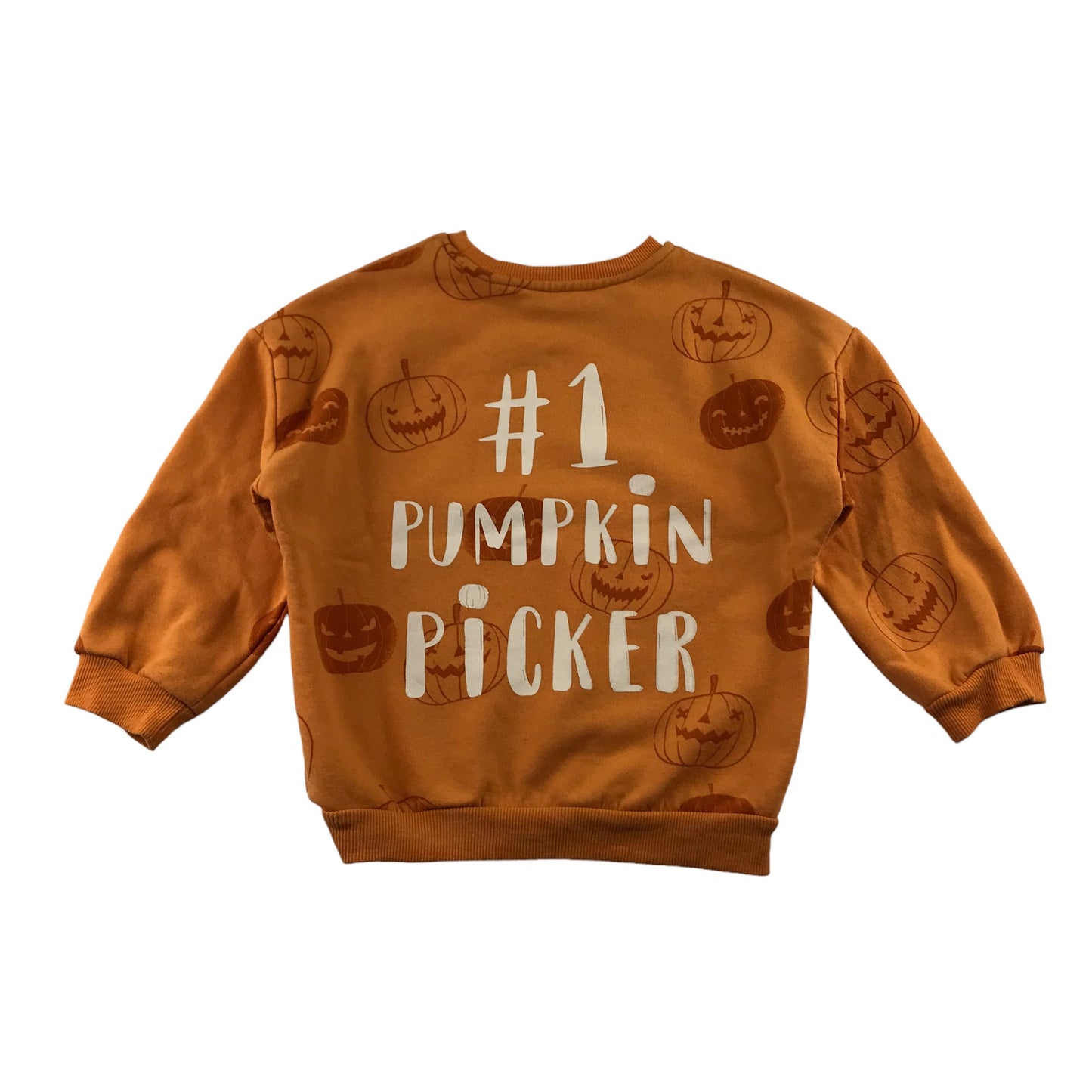 George Sweatshirt 4-5 years Orange Pumpkin Halloween