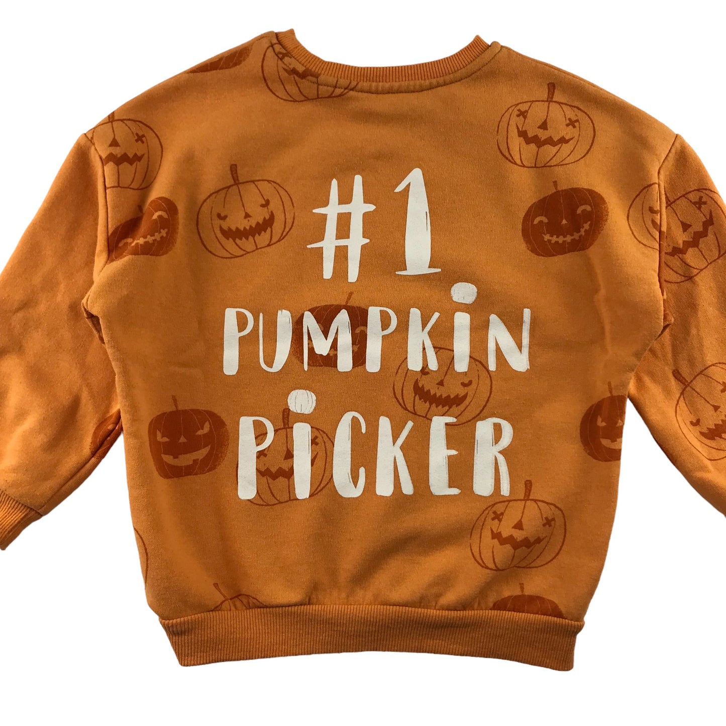 George Sweatshirt 4-5 years Orange Pumpkin Halloween