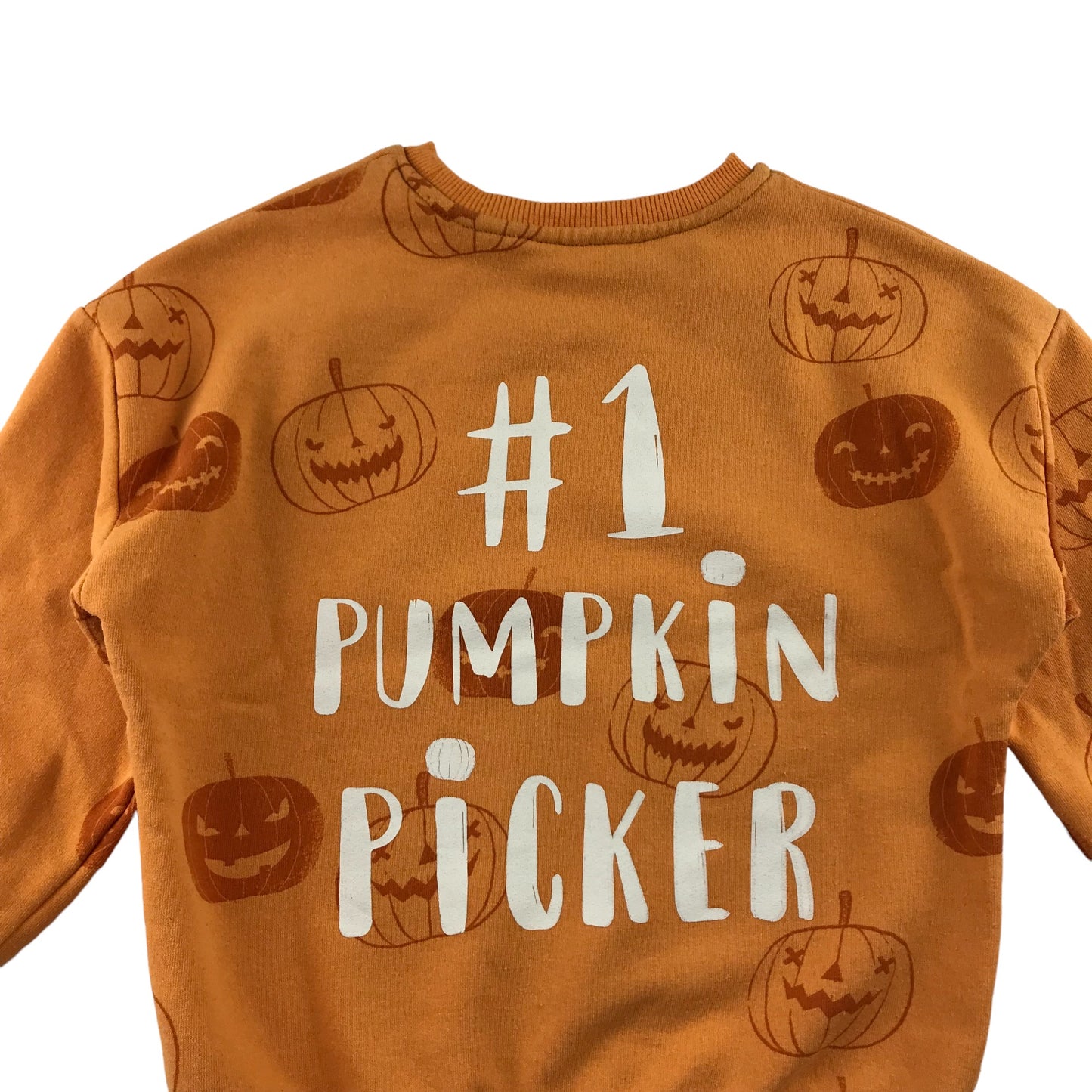 George Sweatshirt 4-5 years Orange Pumpkin Halloween