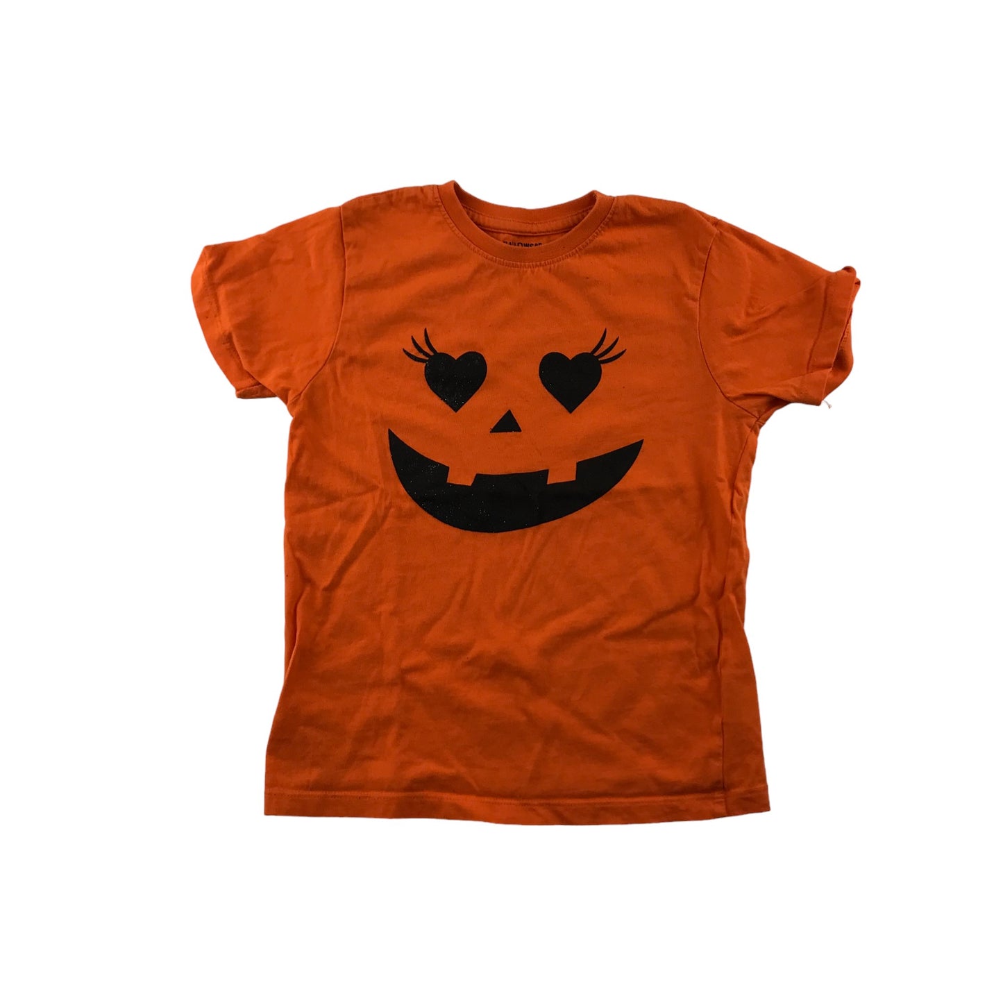 Jeff&Co T-Shirt 5-6 Years Orange Pumpkin Halloween