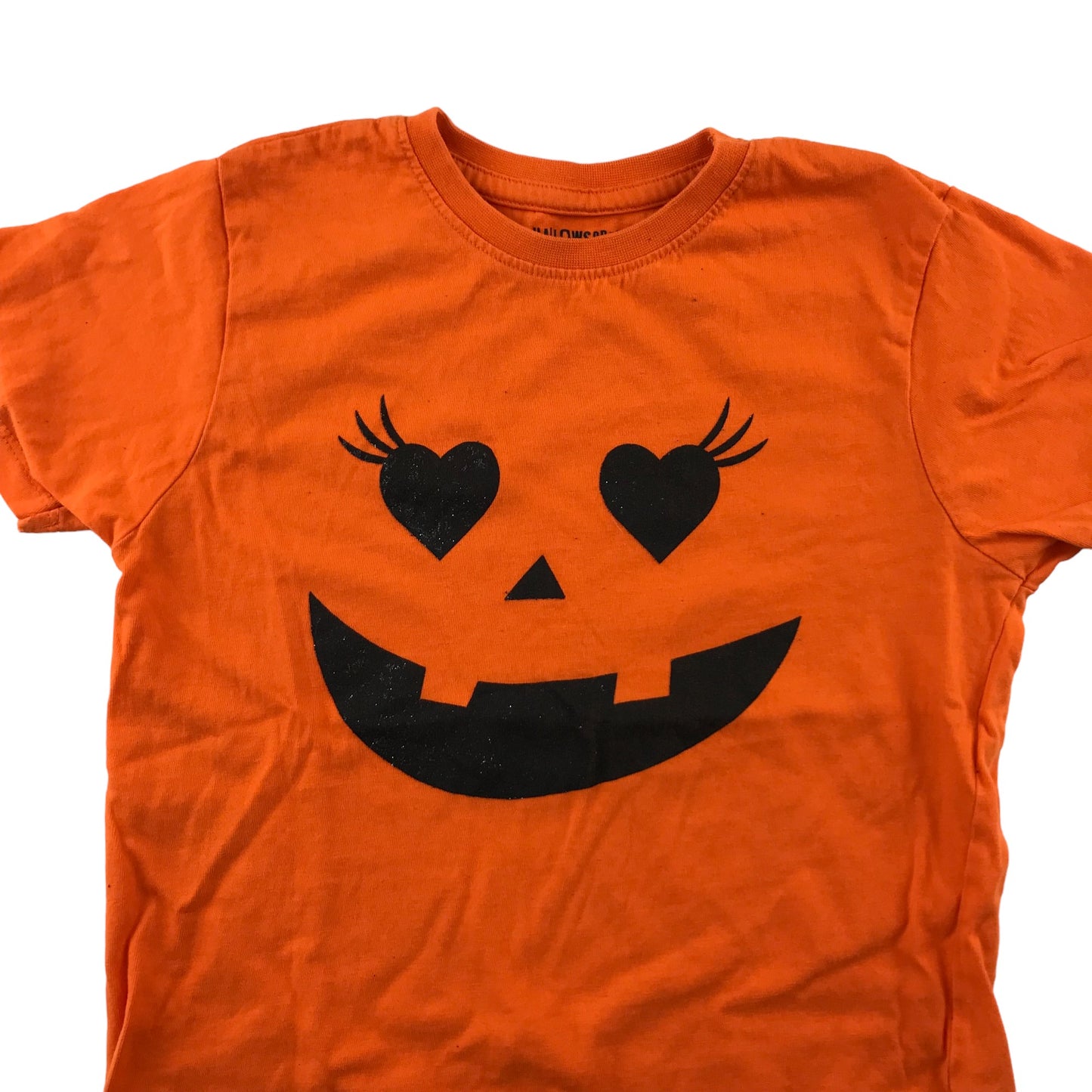 Jeff&Co T-Shirt 5-6 Years Orange Pumpkin Halloween