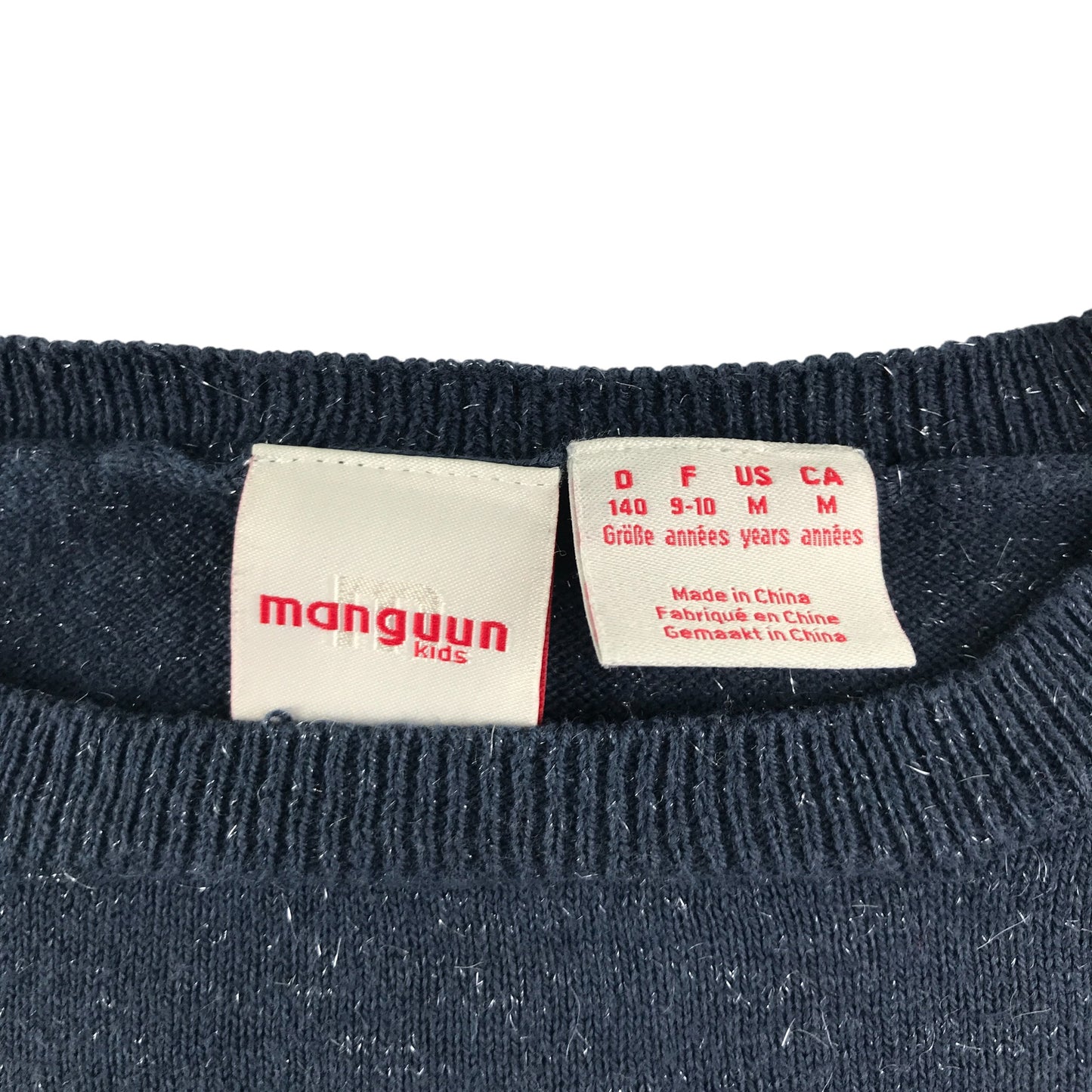 Manguun Jumper 9-10 years navy sequin starry