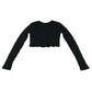 River Island cardigan 9-10 years black cropped ribbed texture