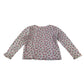 Mini Boden t-shirt 9-10 years white floral print with sequin house reversible