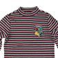M&S Jumper 11-12 years burgundy blue with blue and white stripy