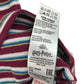 M&S Jumper 11-12 years burgundy blue with blue and white stripy