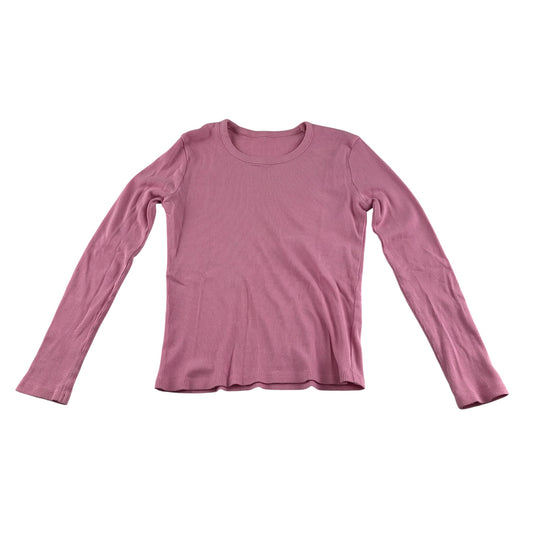 George t-shirt 11-12 years pink plain ribbed texture cotton