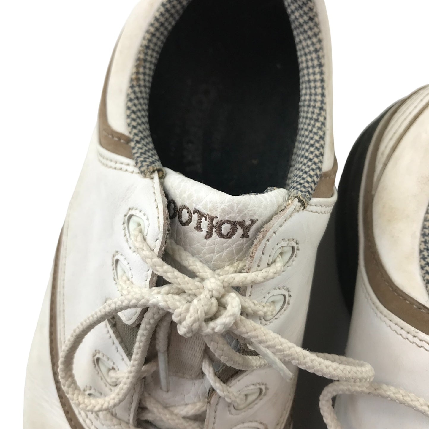 FootJoy Golf Shoes Shoe Size 6 White and Light Brown