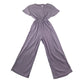 Zara jumpsuit 13-14 years lilac ribbed texture cinched waist