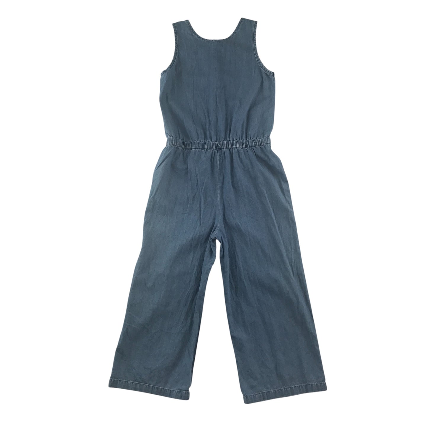 Joules jumpsuit 11-12 years blue denim sleeveless cotton