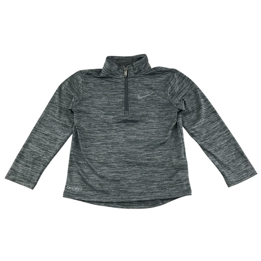 Nike sport sweater 5-6 years grey with quarter zipper
