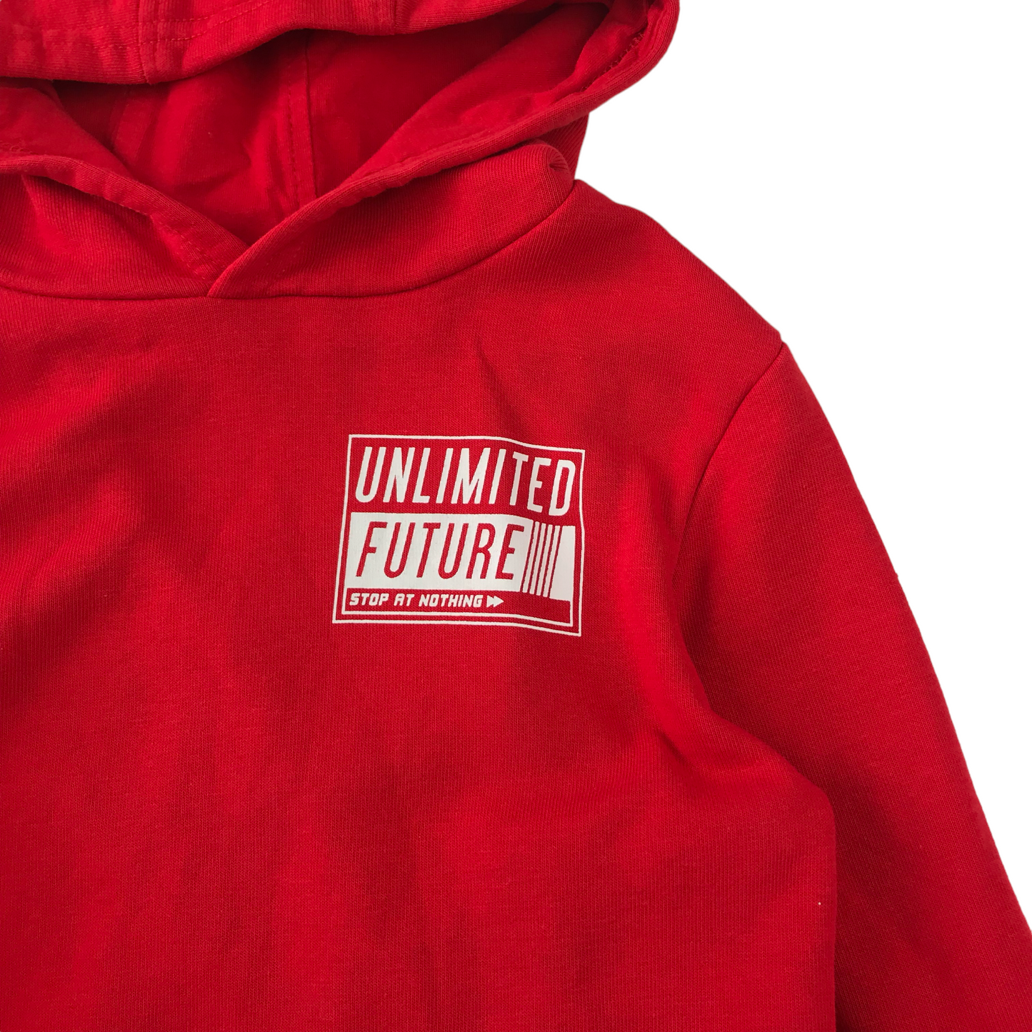 George Pullover Hoodie Age 6 Red Text Graphic