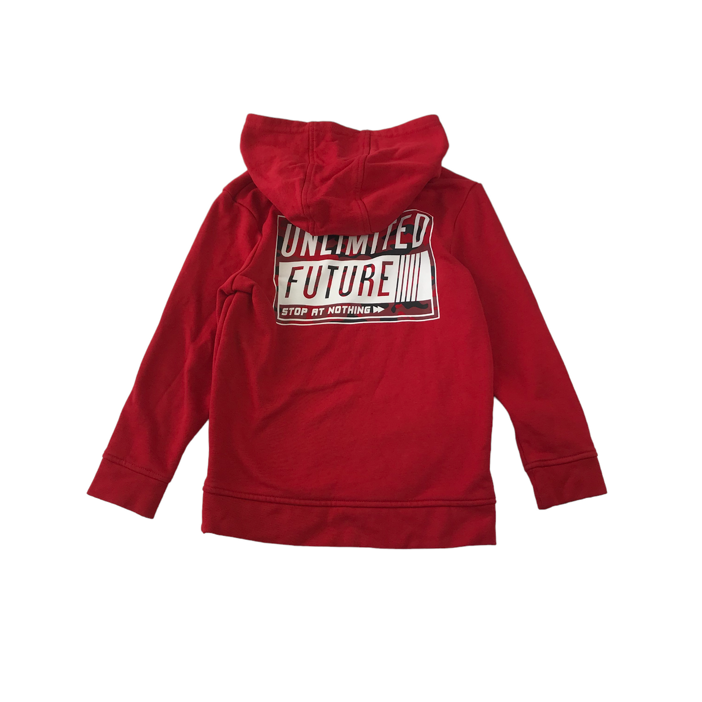 George Pullover Hoodie Age 6 Red Text Graphic