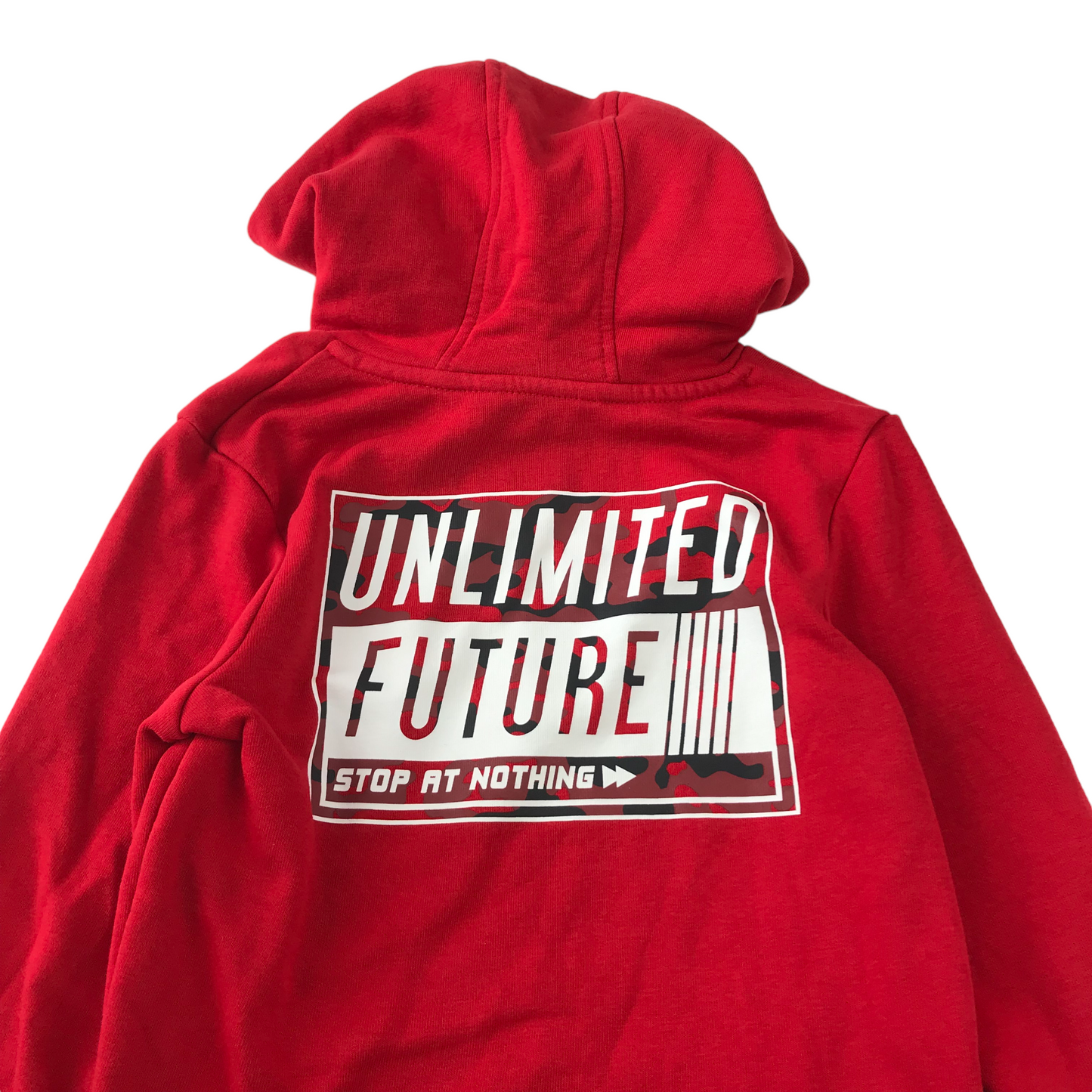 George Pullover Hoodie Age 6 Red Text Graphic