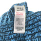 M&S jumpsuit 11-12 years blue with black animal print elasticated top