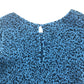 M&S jumpsuit 11-12 years blue with black animal print elasticated top