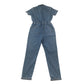 George jumpsuit 11-12 years blue denim button up with pockets cotton
