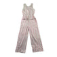Primark jumpsuit 10-11 years white with pink stripes sleeveless