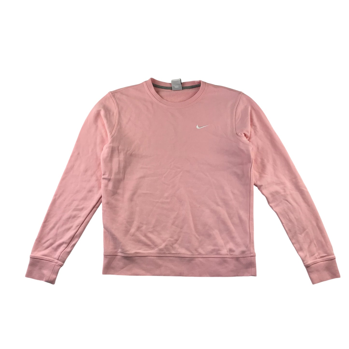 Nike Sweatshirt Adult Medium Pink Plain Cotton