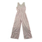 Primark jumpsuit 10-11 years white with pink stripes sleeveless