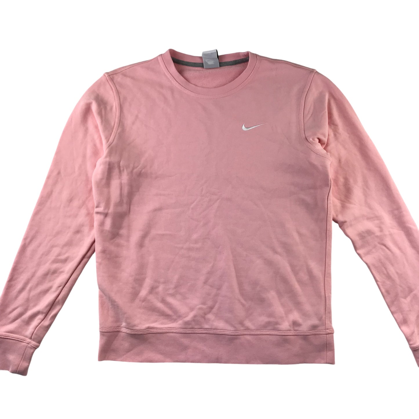 Nike Sweatshirt Adult Medium Pink Plain Cotton