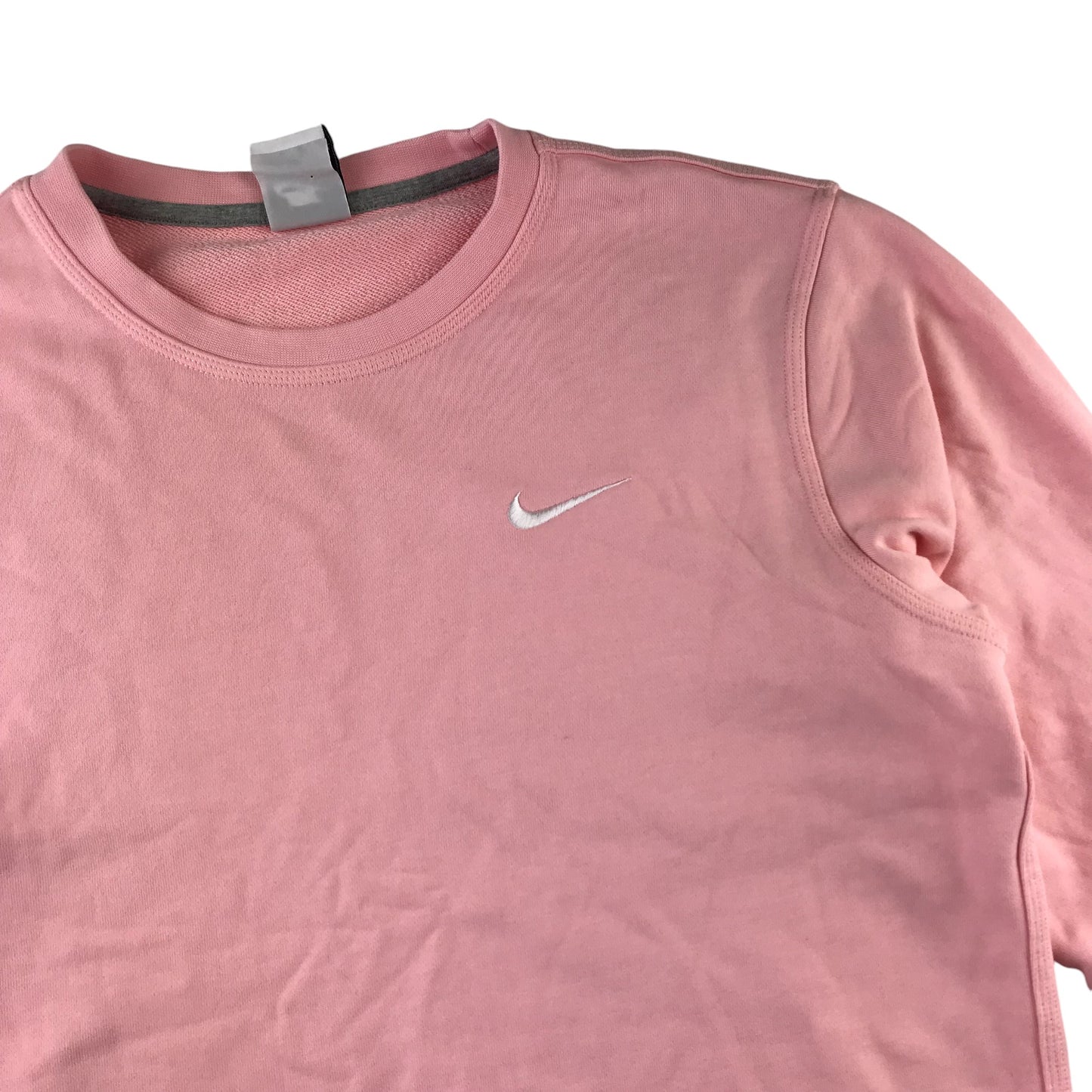 Nike Sweatshirt Adult Medium Pink Plain Cotton