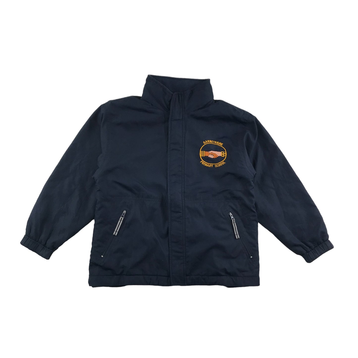 Garnetbank Primary School Navy Reversible Windbreaker Jacket Age 7-8