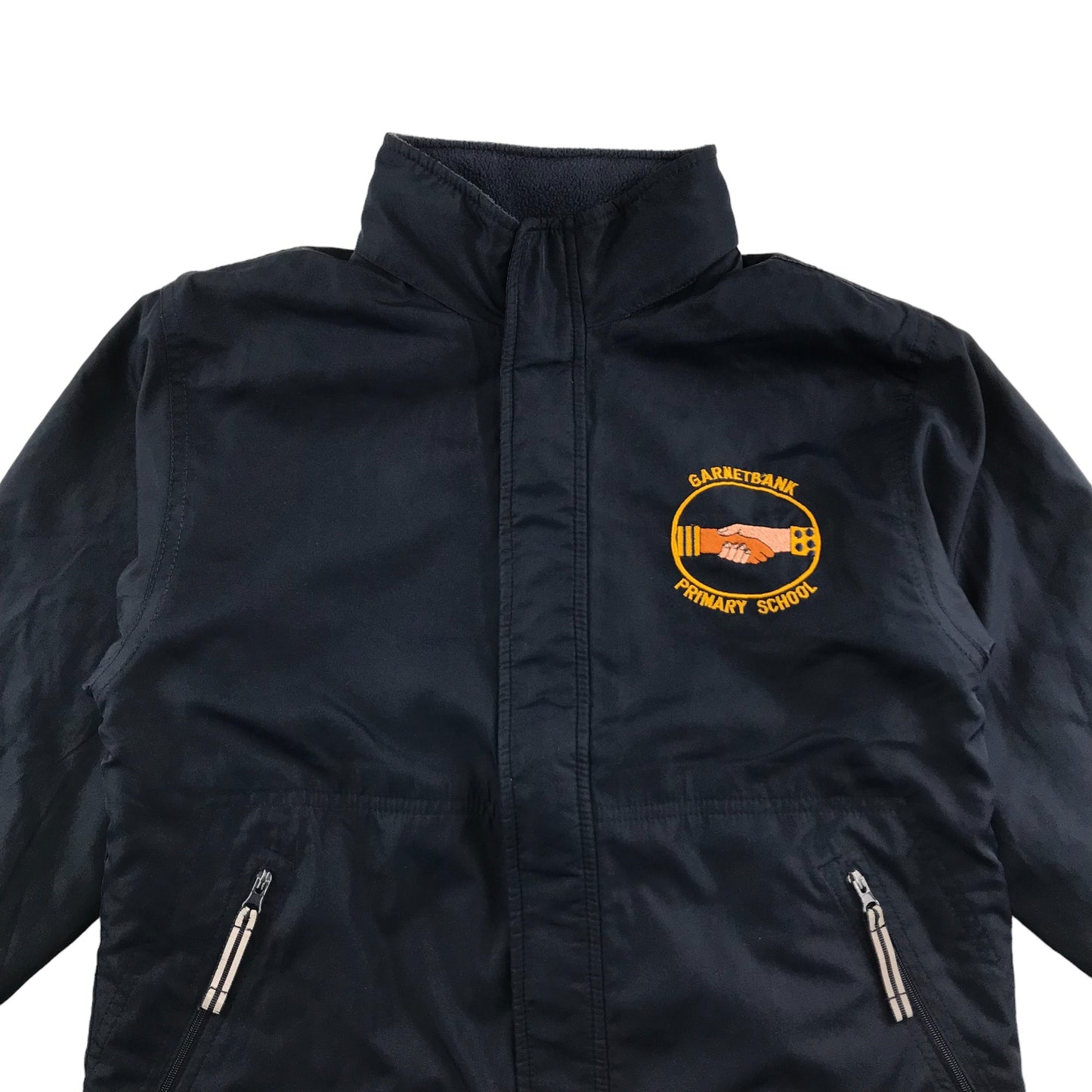 Garnetbank Primary School Navy Reversible Windbreaker Jacket Age 7-8