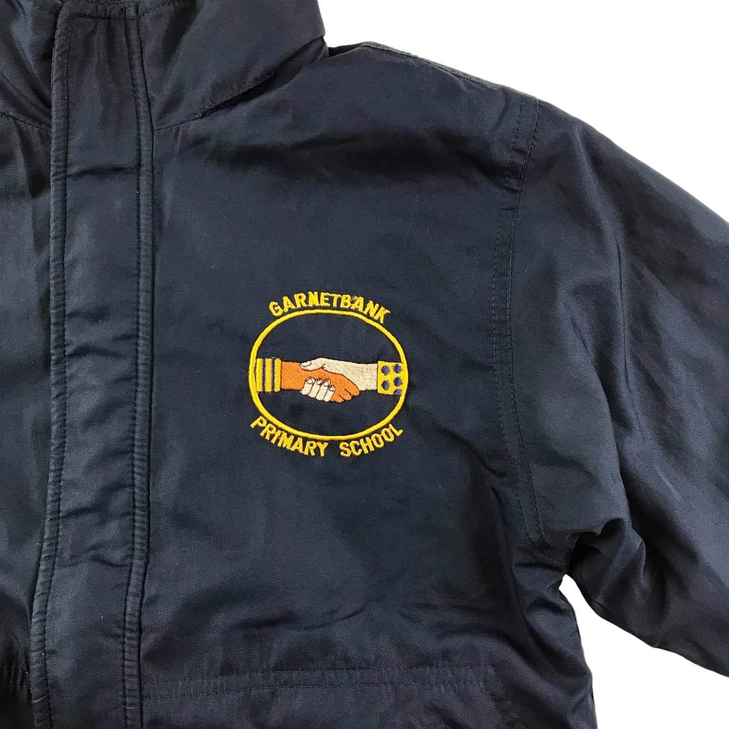 Garnetbank Primary School Navy Reversible Windbreaker Jacket Age 7-8