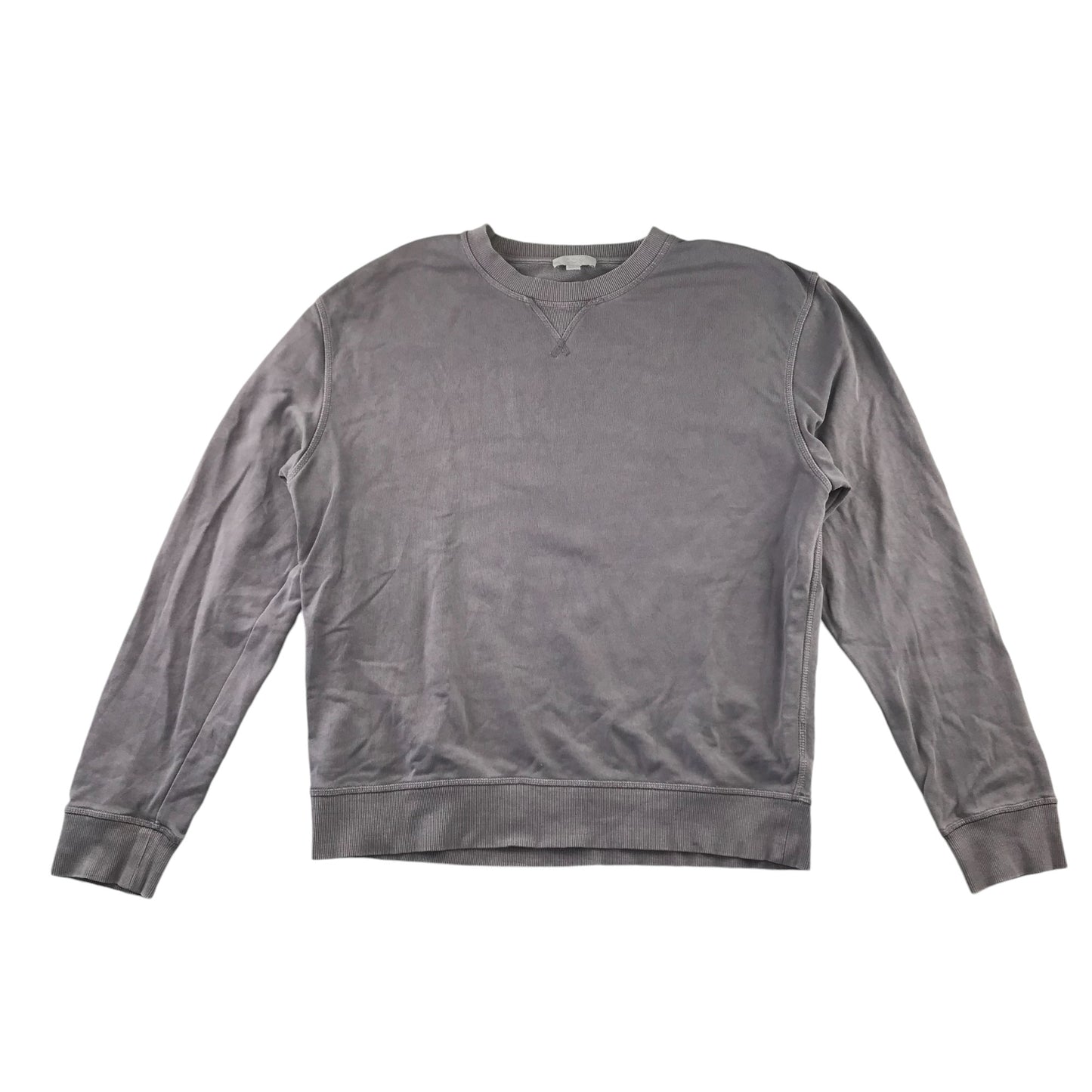 COS Sweatshirt EUR M Lilac Plain Crewneck Cotton