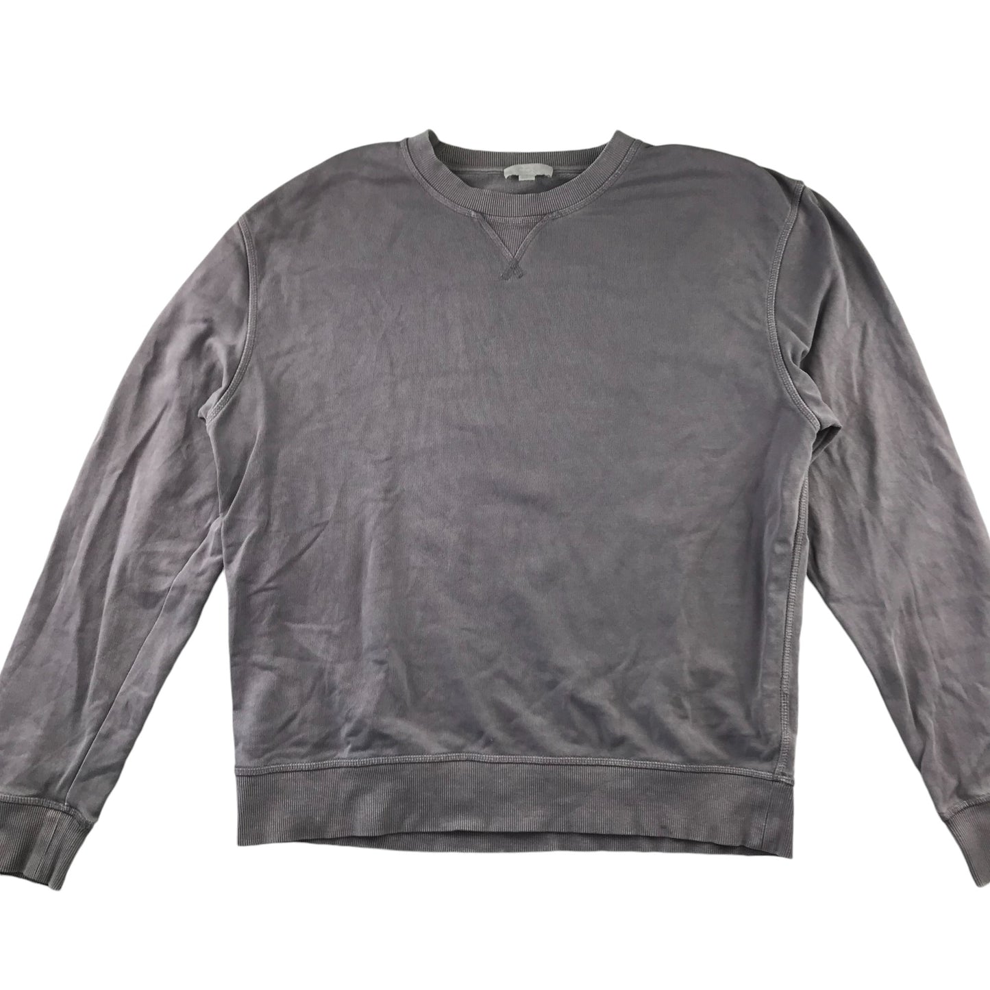 COS Sweatshirt EUR M Lilac Plain Crewneck Cotton