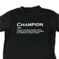 T-shirt 11-12 years black text graphic tee cotton