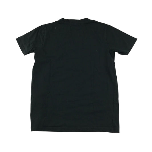 T-shirt 11-12 years black text graphic tee cotton