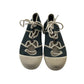 Zara Flats Shoe Size 13 Junior Navy Ballerina Style with White Toe Cap